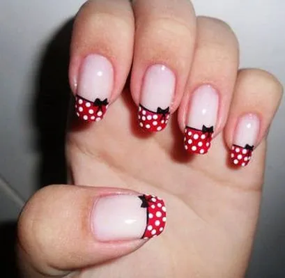 Uñas con francesa decoración ~ Manoslindas.com