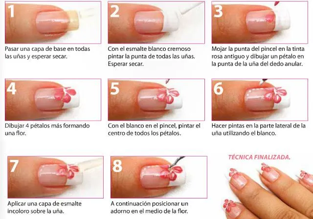 Decoraciónes de uñas juveniles de moda paso a paso - Imagui
