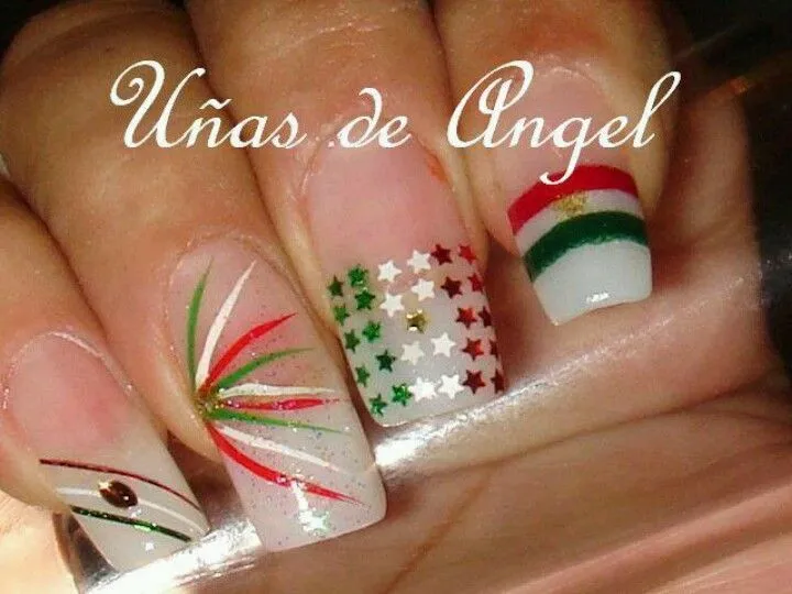 Uñas mexicanas? | Uñas Fiestas Patrias | Pinterest | Green and Red