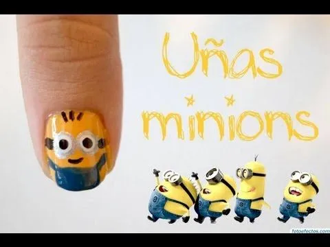 Uñas minions - YouTube