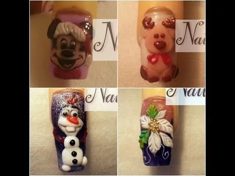 uñas para navidad 2014 / diseños uñas de navidad / decoracion para ... uñas para navidad 2014 / diseños uñas de navidad / decoracion para ...