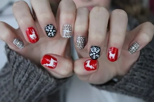 uñas navideñas | Tumblr