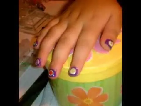 Uñas para niña con frutitas - YouTube