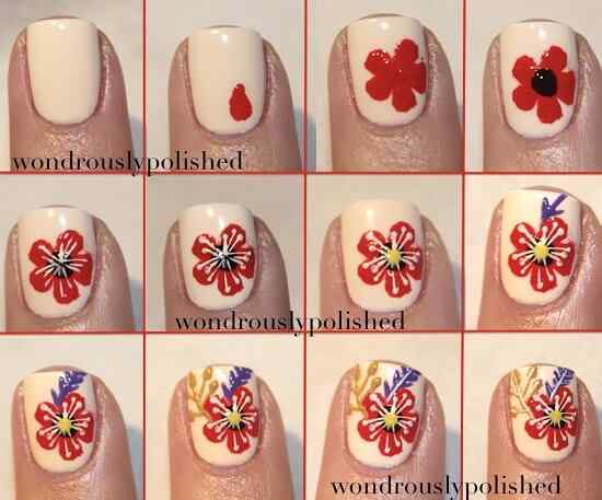 Uñas Paso A Paso De Flores | Decoración de Uñas - Manicura y Nail Art Uñas Paso A Paso De Flores | Decoración de Uñas - Manicura y Nail Art