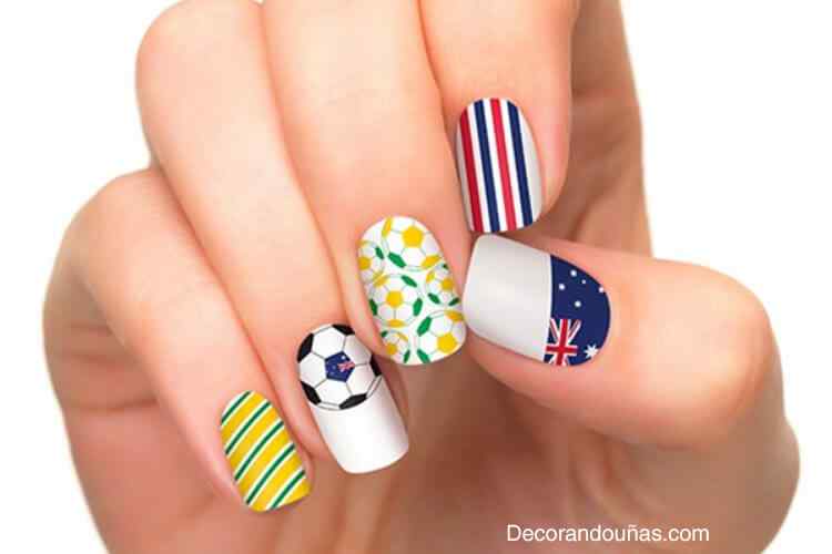 Uñas pintadas del mundial 2014 – 40 fotos | Decoración de Uñas ... Uñas pintadas del mundial 2014 – 40 fotos | Decoración de Uñas ...
