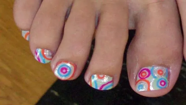 Imagen de uñas pintadas para pies - Imagui