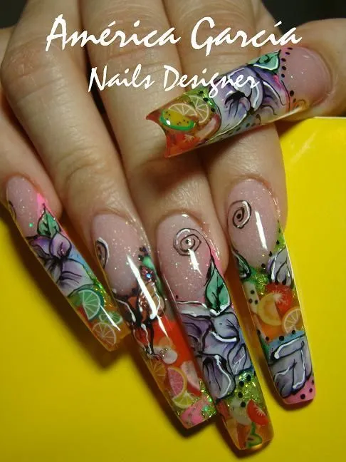 uñas de porcelana | Amerika Garcia
