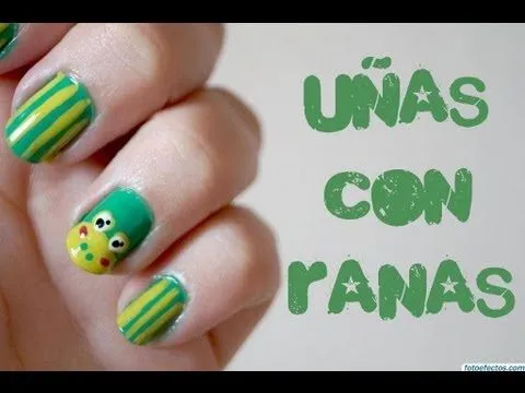 Uñas con ranas - YouTube