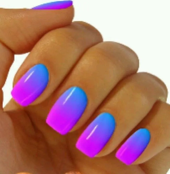 Uñas.moradas y azul degradadas neon | Beauty | Pinterest Uñas.moradas y azul degradadas neon | Beauty | Pinterest
