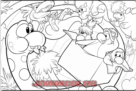 Encuesta Y Imagen Para Colorear | Club Penguin Tactico Encuesta Y Imagen Para Colorear | Club Penguin Tactico