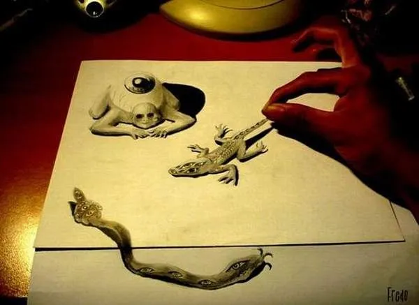 Dibujos a lapiz en tercera dimension - Dibujos a lapiz