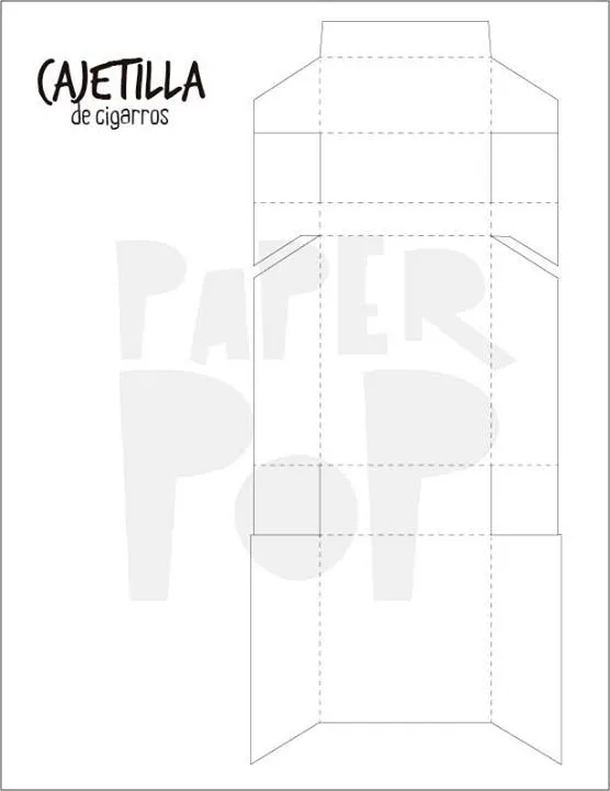 Como hacer una cajetilla de cigarros con medidas - Imagui