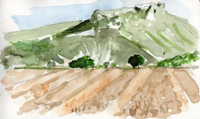 dibujo de campos cultivados | Las cosas que me hacen feliz dibujo de campos cultivados | Las cosas que me hacen feliz
