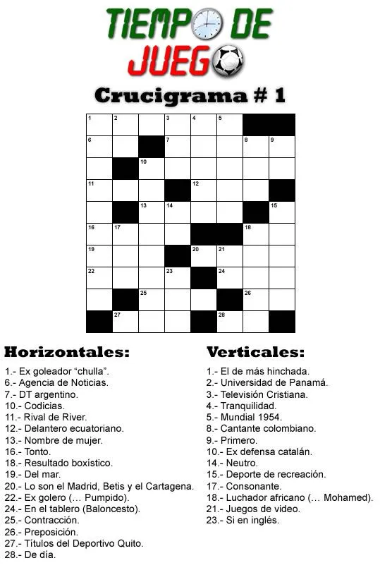 crucigrama* - Imagui