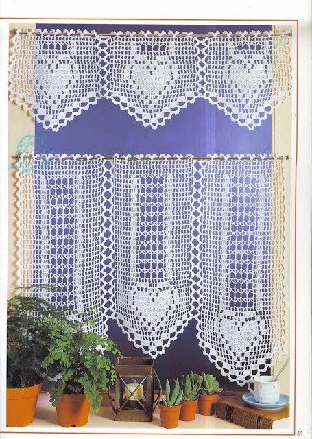 Uncinetto per la casa: tenda a filet | Punti e Spunti ♥ Uncinetto ...