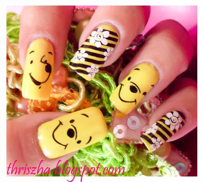 Todo Unhas: Diseños de Uñas de Winnie the Pooh Todo Unhas: Diseños de Uñas de Winnie the Pooh