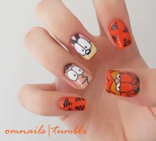 Diseños de uñas con dibujos animados faciles - Imagui Diseños de uñas con dibujos animados faciles - Imagui