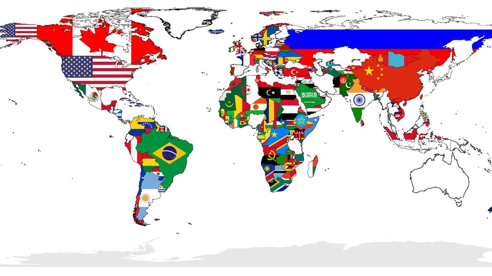 Esta es la única bandera del mundo que no es rectangular Esta es la única bandera del mundo que no es rectangular