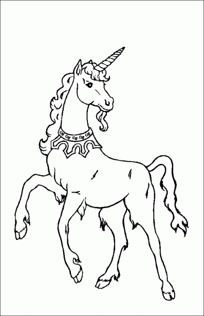 Unicornio para colorear