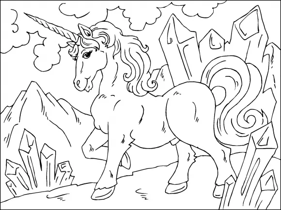 Unicornio para imprimir | ParaCOLOREAR.net