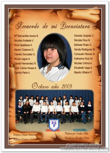 Recuerdo de mi graduación para imprimir - Imagui