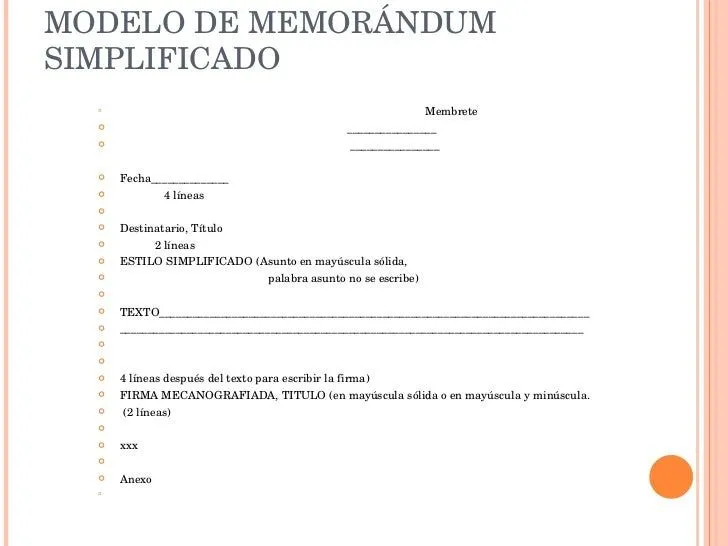 Unidad De Memorandum
