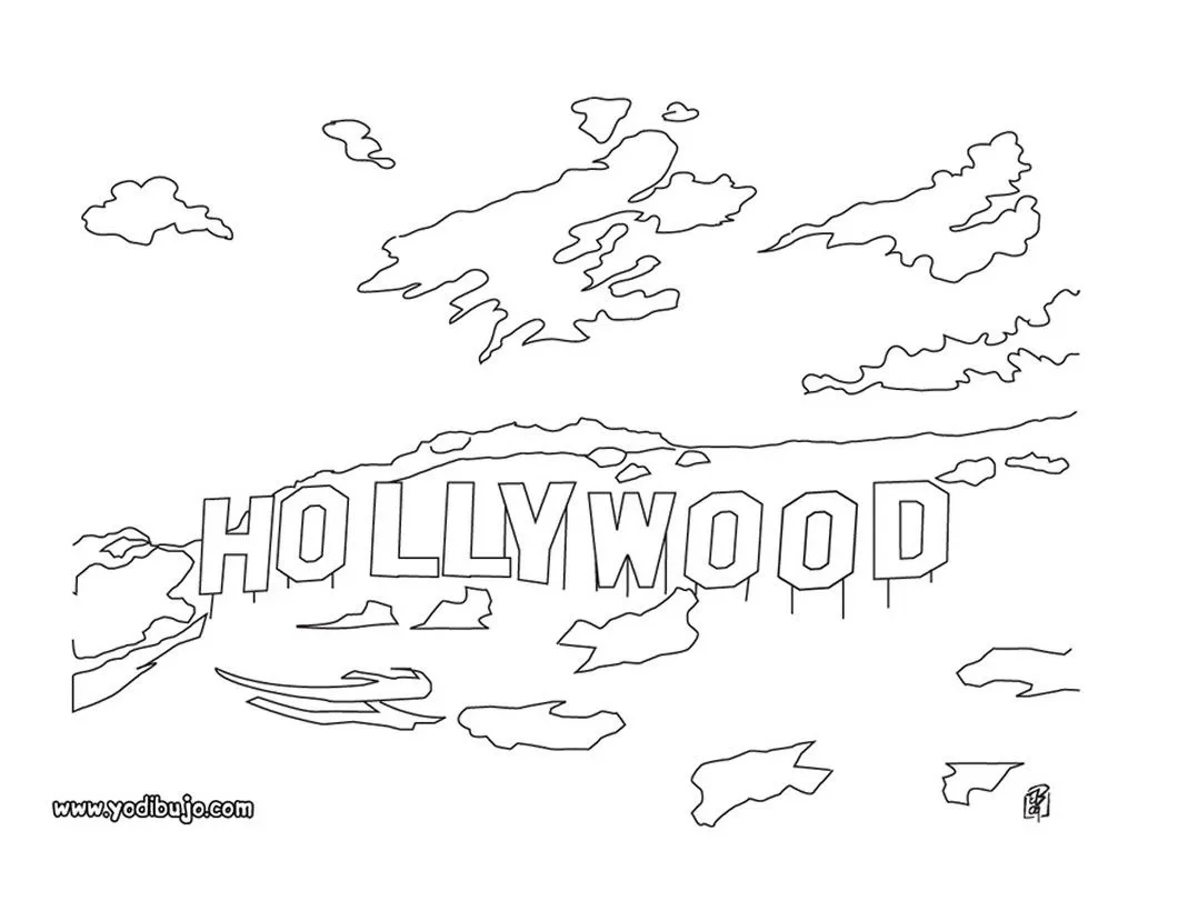 los ESTADOS UNIDOS para colorear, HOLLYWOOD para imprimir los ESTADOS UNIDOS para colorear, HOLLYWOOD para imprimir