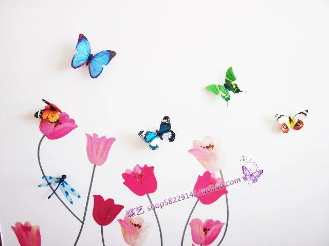Aliexpress.com: Comprar 8 unids 3D etiqueta de la pared de la ... Aliexpress.com: Comprar 8 unids 3D etiqueta de la pared de la ...