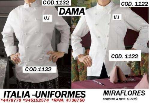 Uniformes para chef - Lima, Perú - Ropa / Accesorios Uniformes para chef - Lima, Perú - Ropa / Accesorios