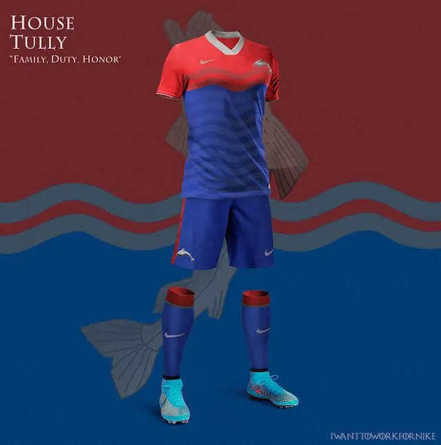 Así serían los uniformes de los equipos de futbol de “Game of ... Así serían los uniformes de los equipos de futbol de “Game of ...