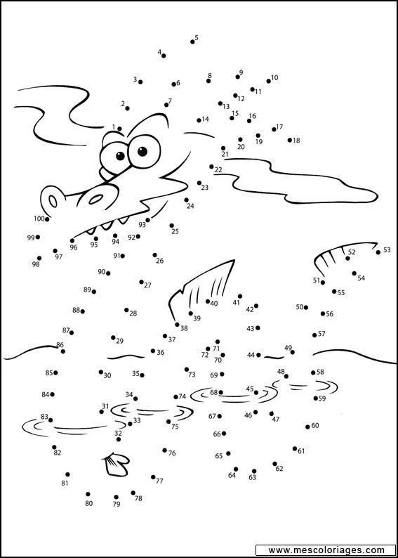 unir puntos del 1 al 100 | Hacer figuras uniendo numeros | Pinterest