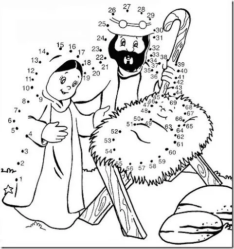 Navidad, unir puntos y colorear | pintar y jugar, dibujos para jugar