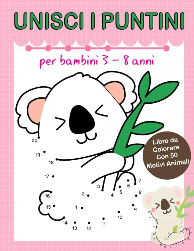 UNISCI I PUNTINI: Libro per Bambini 3 - 8 Anni numeri da 1 a 20 libro da colorare con 50 fantastici motivi animali gioco educativo (Italian Edition) : Edition, Malbuch: Amazon.com.mx: Libros UNISCI I PUNTINI: Libro per Bambini 3 - 8 Anni numeri da 1 a 20 libro da colorare con 50 fantastici motivi animali gioco educativo (Italian Edition) : Edition, Malbuch: Amazon.com.mx: Libros