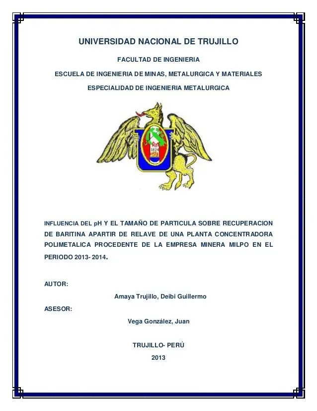 Universidad nacional de trujillo