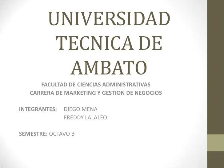 Universidad tecnica de ambato