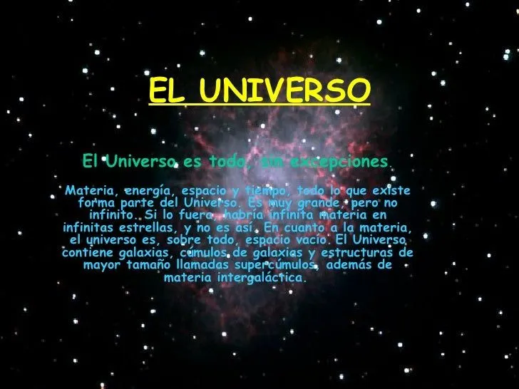 el universo el universo