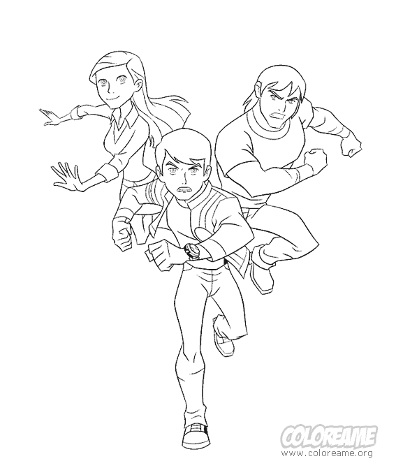 universo ben 10: Desenhos para colorir