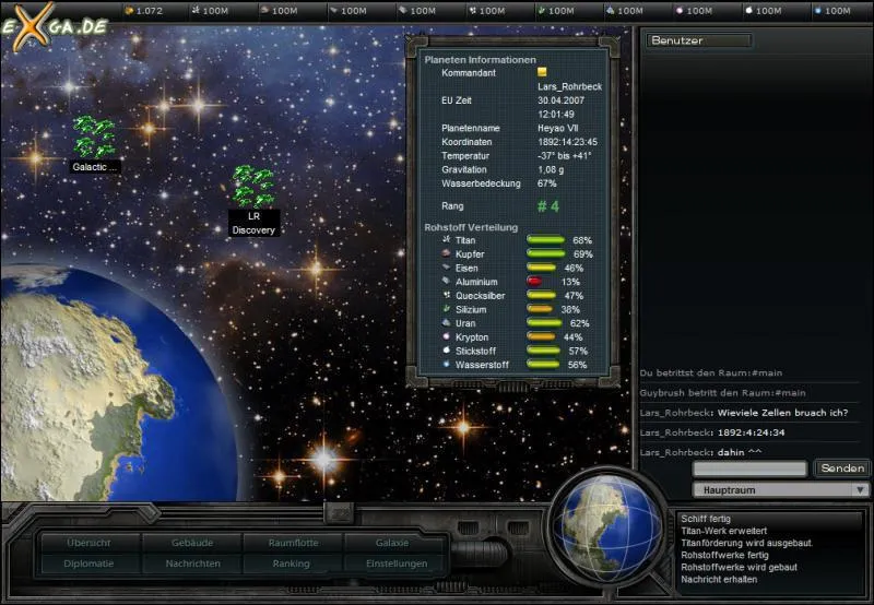 universum Screenshot/ Wallpaper zu Empire Universe 2 - eXga. universum Screenshot/ Wallpaper zu Empire Universe 2 - eXga.