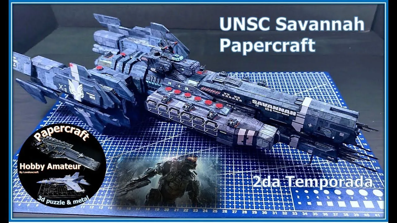 UNSC Savannah Fragata Pesada Clase-Paris - HALO, Papercraft Season 2 -  YouTube