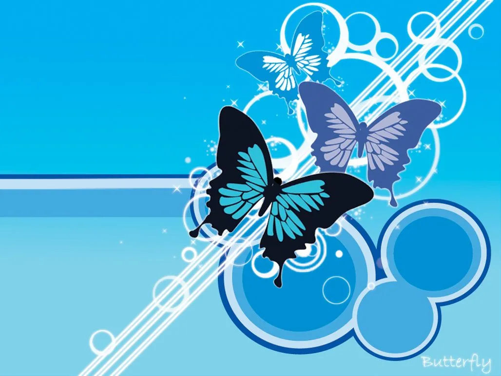 Fondo para Facebook - MARIPOSAS AZULES - | Fondos para Facebook