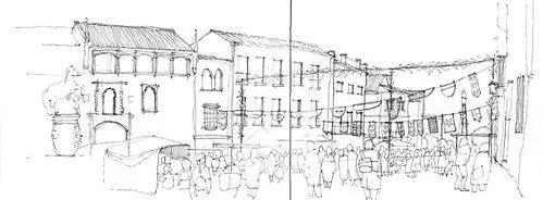 Urban Sketchers: Draw in two steps: first ink, watercolor second Urban Sketchers: Draw in two steps: first ink, watercolor second