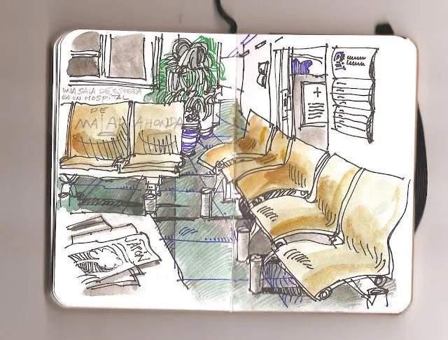Urban Sketchers Spain. El mundo dibujo a dibujo.: La sala de ...