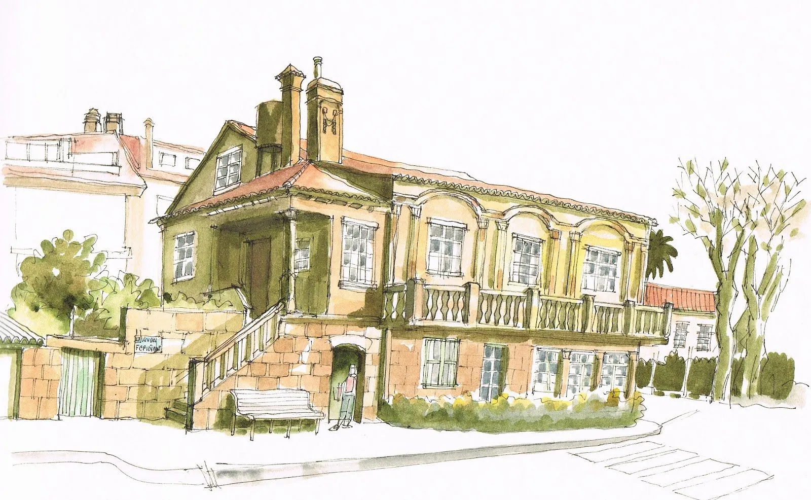 Urban Sketchers Spain. El mundo dibujo a dibujo.: Casa de Botana (