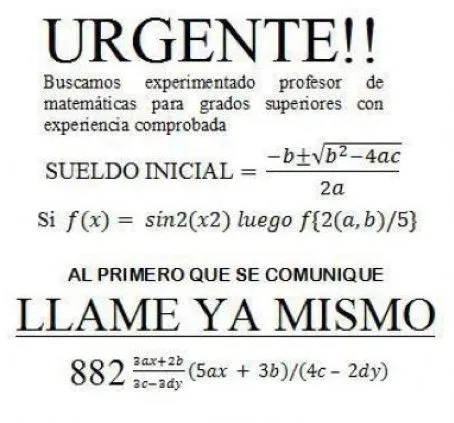 Urgente se buscar profesor de matematicas | Recopilación de cosas ... Urgente se buscar profesor de matematicas | Recopilación de cosas ...