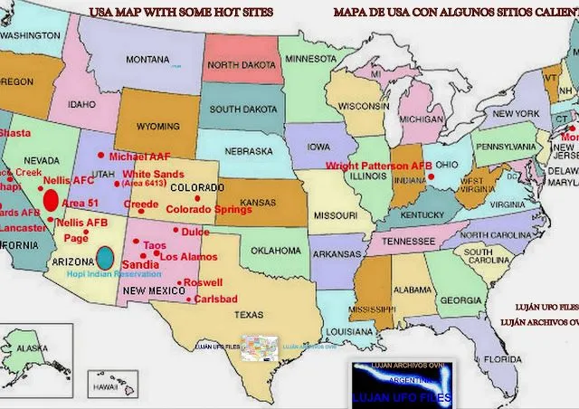 usa+map+con+sitios+calientes+ ...