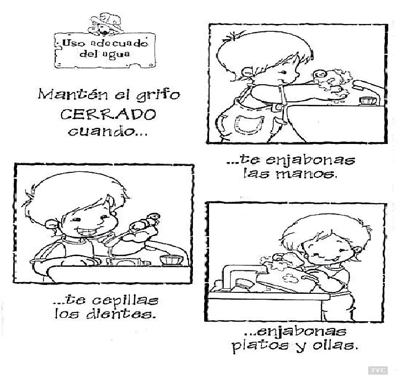 El uso y cuidado del agua para colorear - Imagui El uso y cuidado del agua para colorear - Imagui
