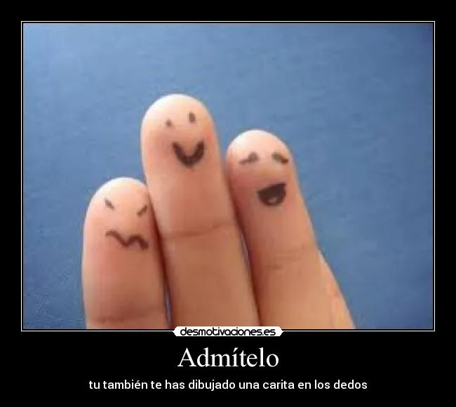 Carita en los dedos - Imagui