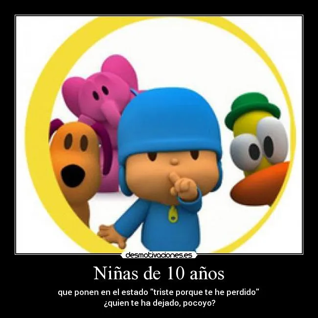 Pocoyo triste con frases - Imagui