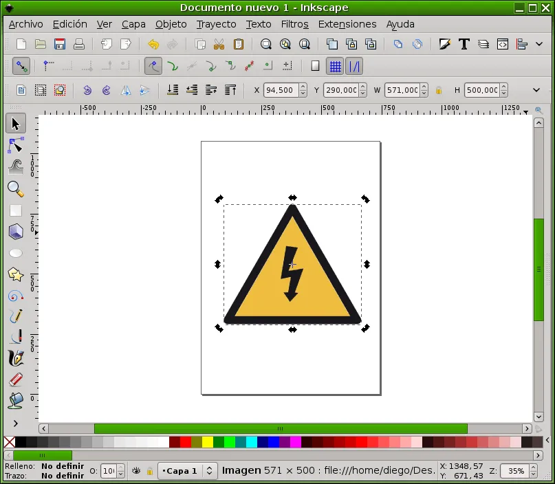 UsuarioDebian: Inkscape, editor de gráficos vectoriales