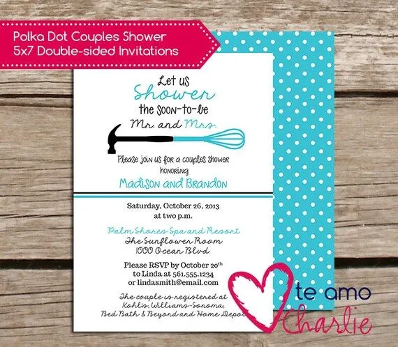 Items similar to Utensilios de cocina parejas invitaciones de la ...